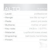 Sax Alto Platinum Vintage - Original Version - Lupifaro - RMusik