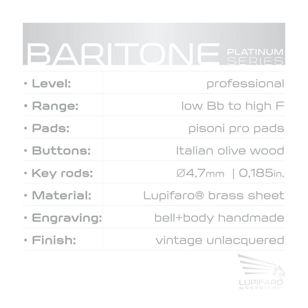 Sax Baritone Platinum Vintage - Lupifaro - RMusik