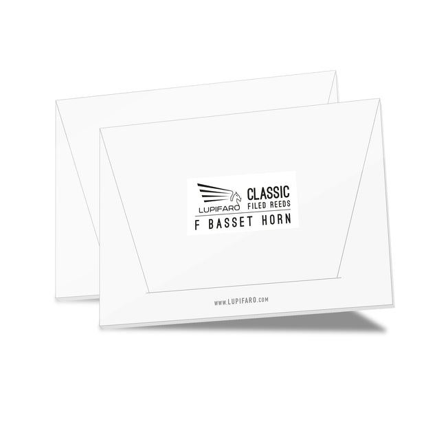 Basset Horn Reeds - Classic "Filed Cut" - Bundle Pack - 10x - Lupifaro - RMusik