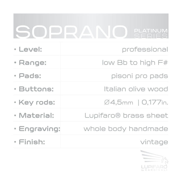 Sax Soprano Platinum Vintage - Lupifaro - RMusik