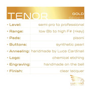 Sax Tenor Gold Traditional - Lupifaro - RMusik